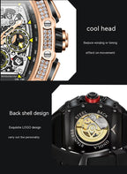 Orologio Automatico Lusso Uomo Onola