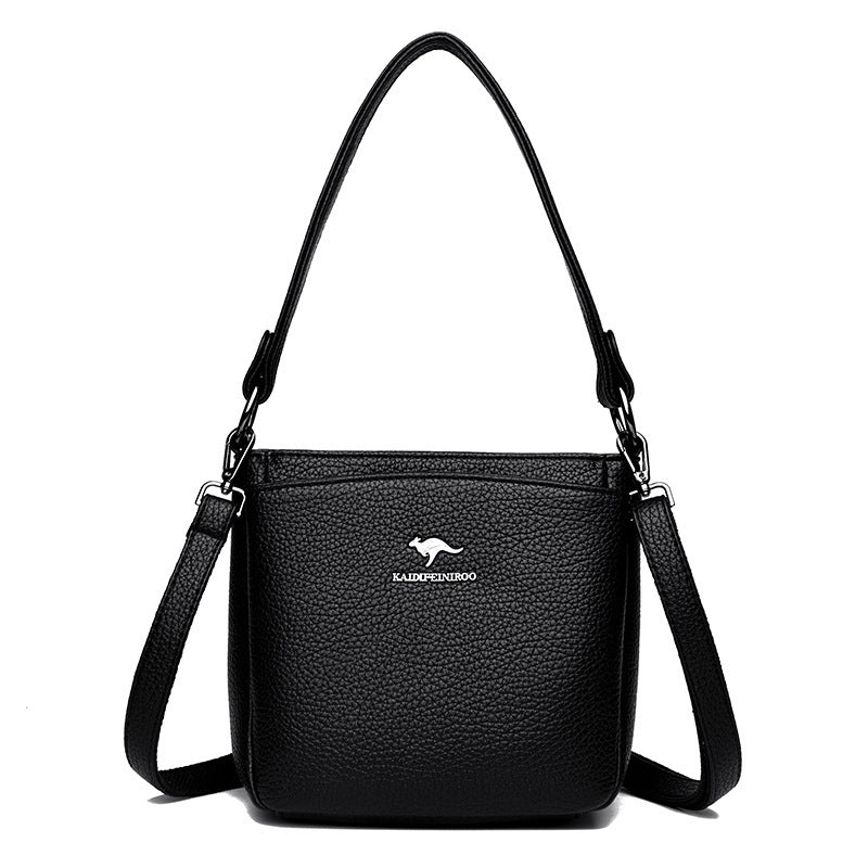 Dames handtas Eenvoudige mode Een schoudertas PU Hand dragen Kleine tas Grote capaciteit Dames handtas