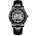 Orologi da polso meccanici automatici alla moda per uomo, analogici, minimalisti, luminosi, scheletrati, orologi da uomo