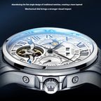 OLEVS Man Automatic Mechanical Flywheel Waterproof Wristwatch - Acquisti Online