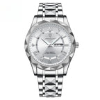 Waterdicht herenhorloge met dubbele kalender en lichtgevend quartzhorloge