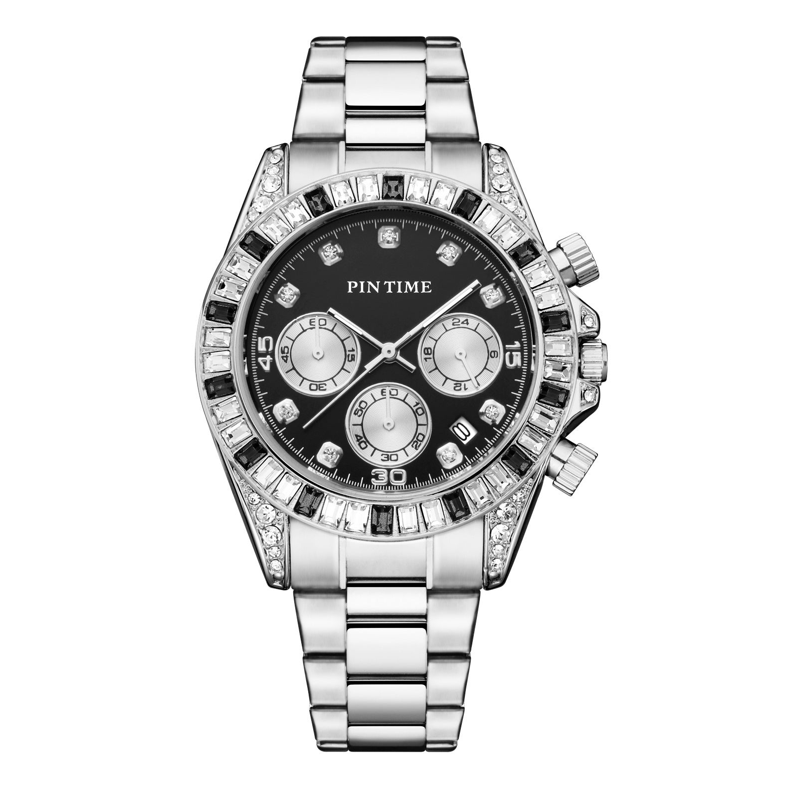 Mode stalen band horloge voor mannen en vrouwen
