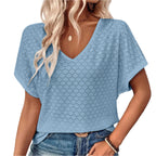 Hollow Jacquard dames T-shirt