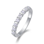 Luxury Fashion Diamond Ring, Moissanite Silver Ring