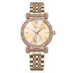 CRRJU Luxury Quartz Wrist watches for Women Stainless Steel Bracelet Rhinestones Bling Dail Elegant Ladies Quartz Watch