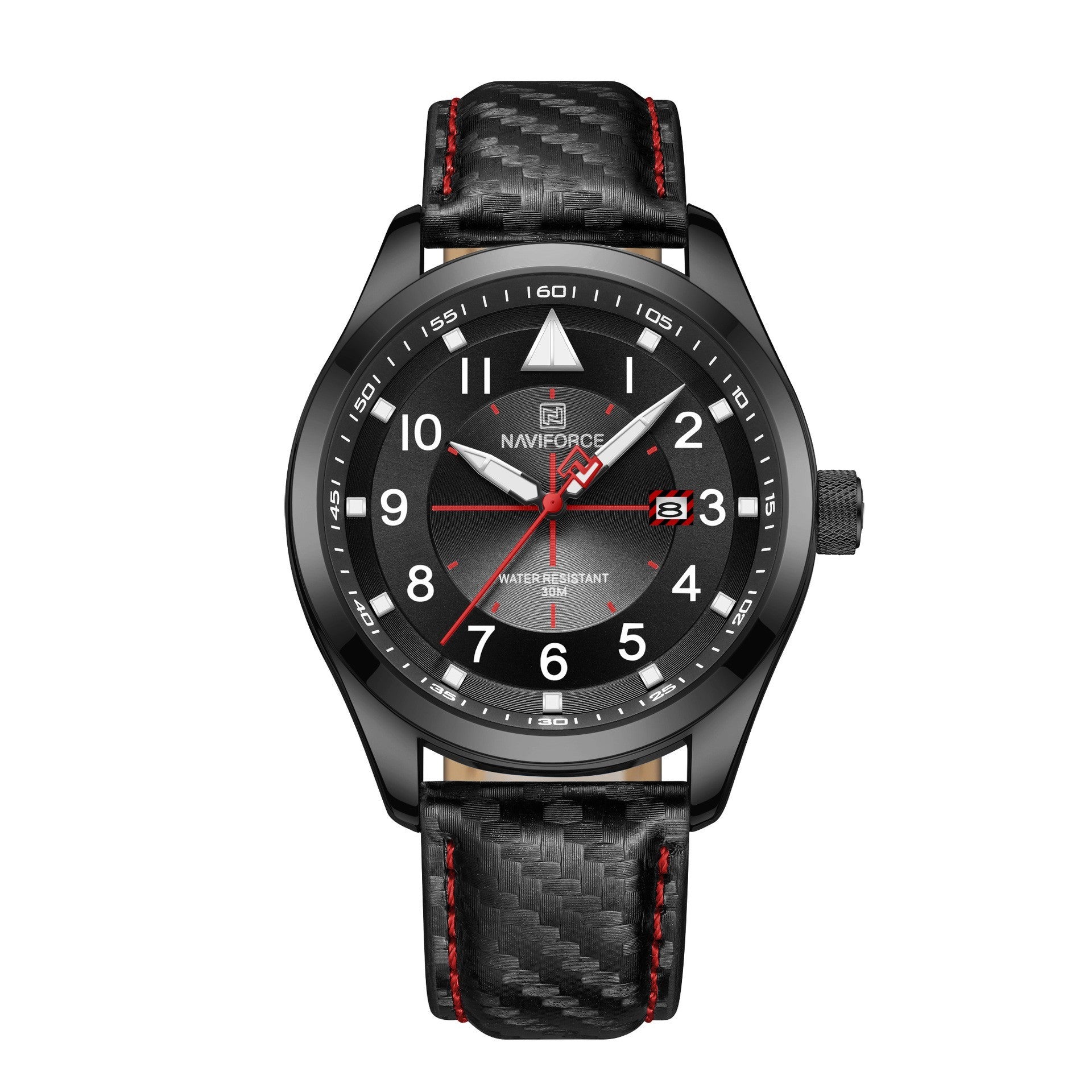 NAVIFORCE  Men's Sport Quartz Calendar Watch Leather Waterproof Clock Casual Business Luminous Wrist Watch - Acquisti Online