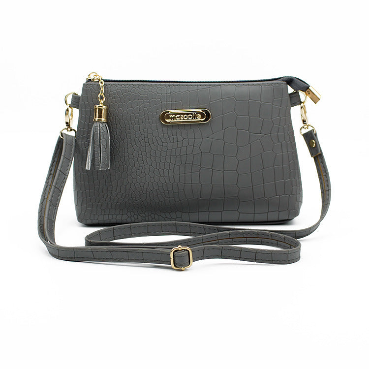 Women Fashion Alligator Pattern Shoulder Messenger Bags PU Leather Handbag Small Phone Purse Crossbody Bag