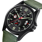 Men's Military Nylon Waterproof Date Quartz Analog Army Men's Quartz Wrist Watches Calendar Quartz Watch