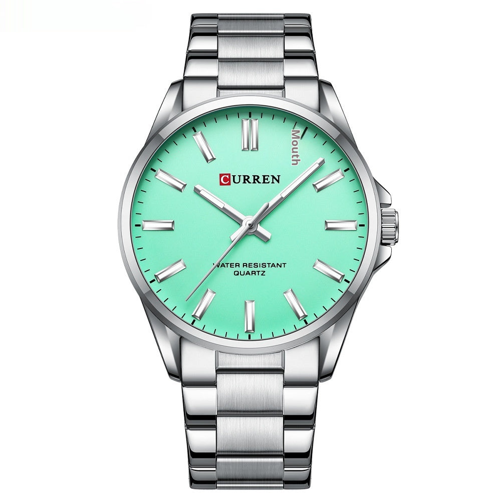 CURREN Fashion Brand Couple Watch Simple Quartz Stainless Steel Band Wristwatch Casual Business Couple Watch