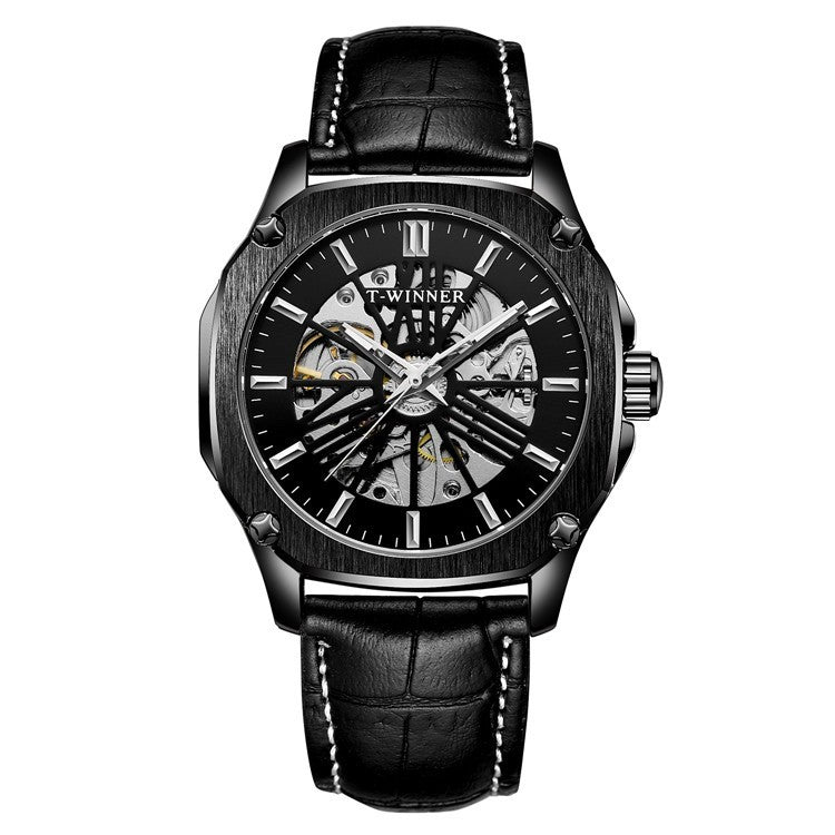 Orologio da polso automatico di lusso da uomo T-WINNER WRG8182