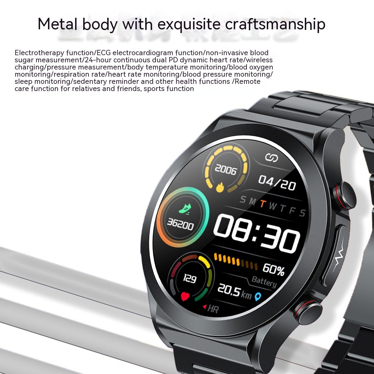 Man Bluetooth BT Smartwatch