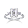 Women's Luxury Ring S925 Sterling Silver Moissanite Ring Fine Jewelry Fashion Rhodium Plating Women's Ring - Acquisti Online