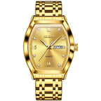 OLEVS TOP Brand Men's Watches Diamond Dial High-end Waterproof Stainless Steel Wrist Watch for Men