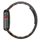 Smart Watch Compatible for Apple Watch Ultra 2 Band Series 10 Natural Wood Red Sandalwood Stainless Steel Metal Strap for iWatch Bands Compatible for Apple Watch