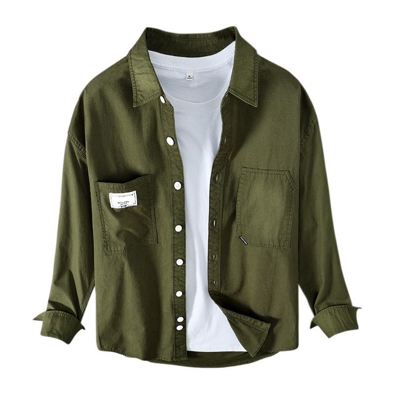 Men's Fashionable Shirt Casual Long-sleeved Cotton Shirt High Quality Stylish Plus Size Embroidery Men's Coats Casual Shirts