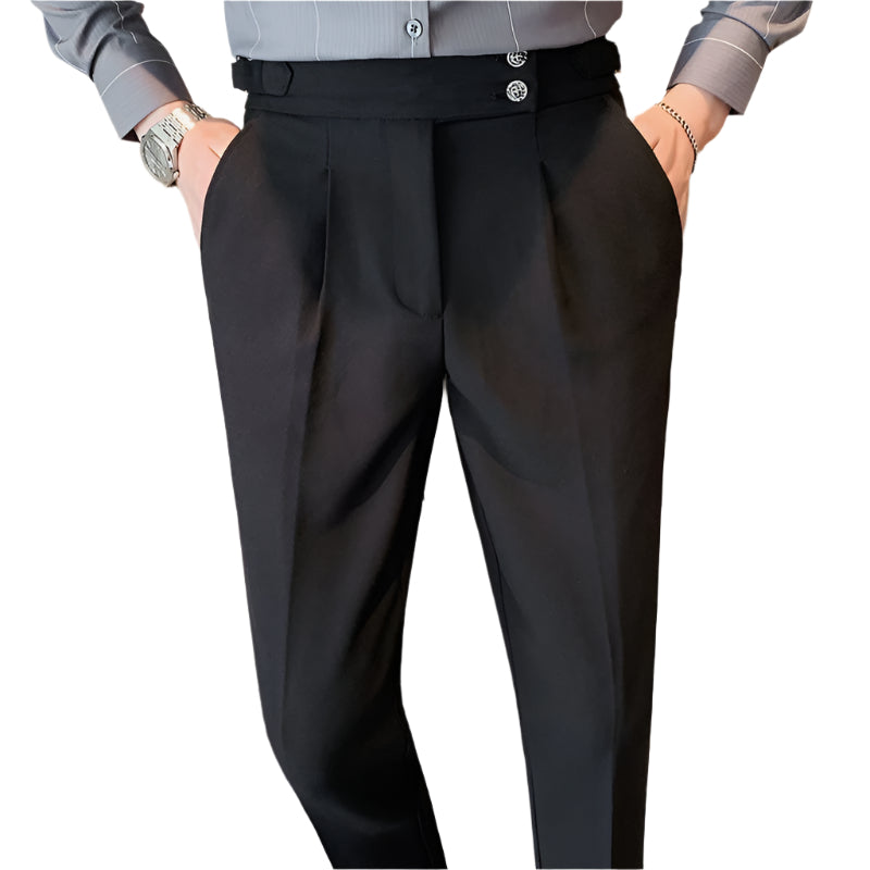Men's Fashion British Style Business Formal Wear Suit Pants Men's