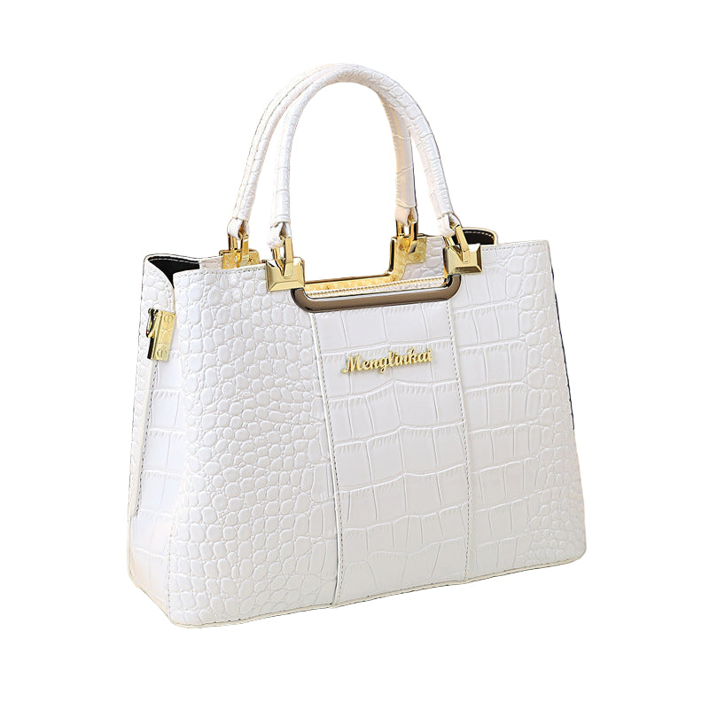 Luxe handtas voor dames, grote capaciteit, PU-ritssluiting, schoudertas voor dames, modieuze crossbodytas voor dames