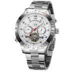 FORSINING 332G Orologio da uomo di lusso della serie Aviation Professional Week, automatico, con data, sportivo