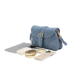 Women's Fashionable Shoulder Bag Multi Pocket Large Capacity Retro Denim Blue Underarm Bag Women's Fashion Shoulder Bag