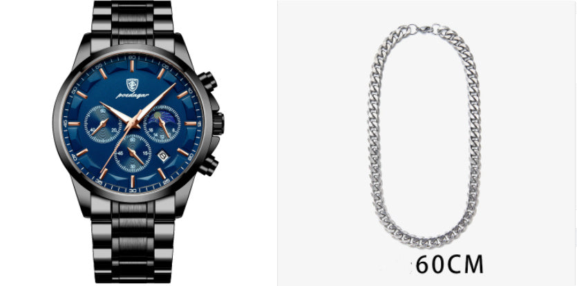 Orologi sportivi da uomo, orologio al quarzo multifunzionale e impermeabile