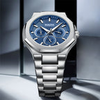 Mark Fairwhale Men's Luxury Personalized Watch Classic Stainless Steel Waterproof Quartz Men's Wristwatch 2024