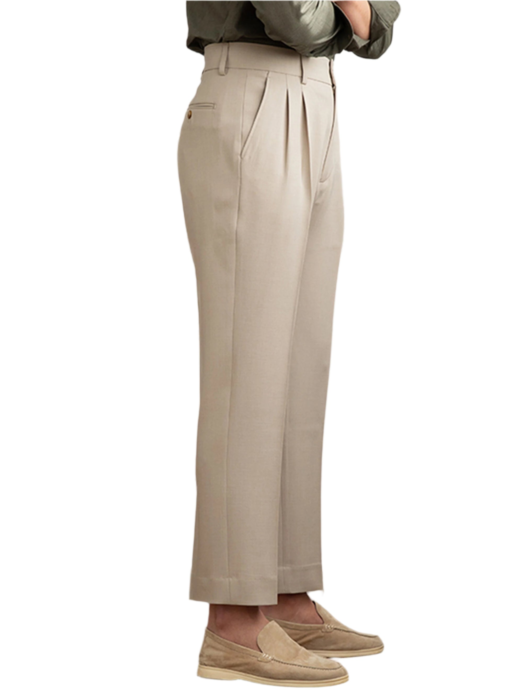 Men's Fashion British Business Formal Wear Casual Pants