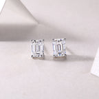Sink Into Luxury Fashion Diamond Earrings Studs Set With Mosan Diamond Silver Ornaments