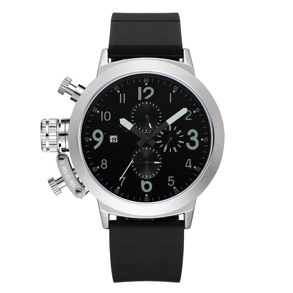 Stijlvol en veelzijdig rubberen bandhorloge