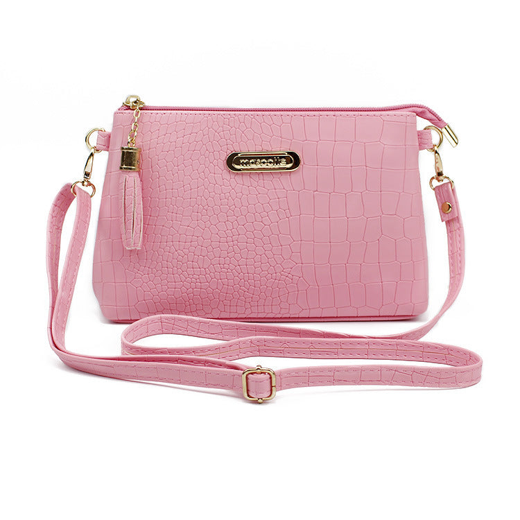 Women Fashion Alligator Pattern Shoulder Messenger Bags PU Leather Handbag Small Phone Purse Crossbody Bag