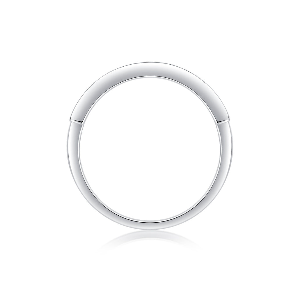 Diamanten ring Luxe modeset Moissanite zilveren ring 