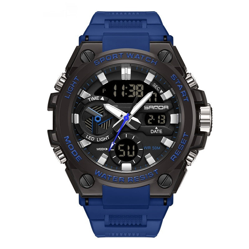 SANDA Brand Men's Military Shockproof Digital Sports Watches Waterproof Electronic Wristwatch for Men