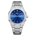 NIBOSI 2520 Stainless Steel Watch with Japanese Movement Back Chronograph Formal Men's Watch