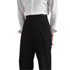 Autumn Paris Buckle Double Knife Suit Pants Men's