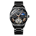 AILANG Men's Automatic Watch Leather Band Waterproof Mechanical Movement Watch Man Business Casual Watch