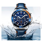 Man Leather Band Automatic Sports Watch - Acquisti Online