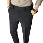 Fashion Slim-fit Thickened Autumn Wool Small Suit Men's Pants