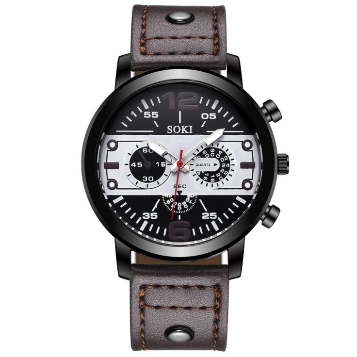 Casual herenhorloge zakelijk quartzhorloge
