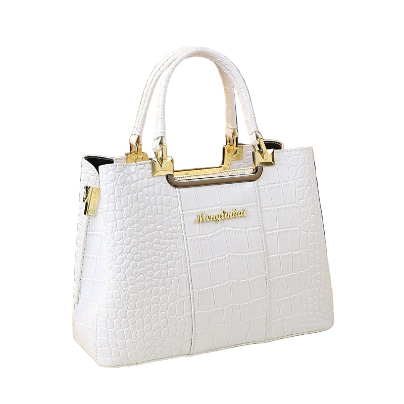 Luxe handtas voor dames, grote capaciteit, PU-ritssluiting, schoudertas voor dames, modieuze crossbodytas voor dames