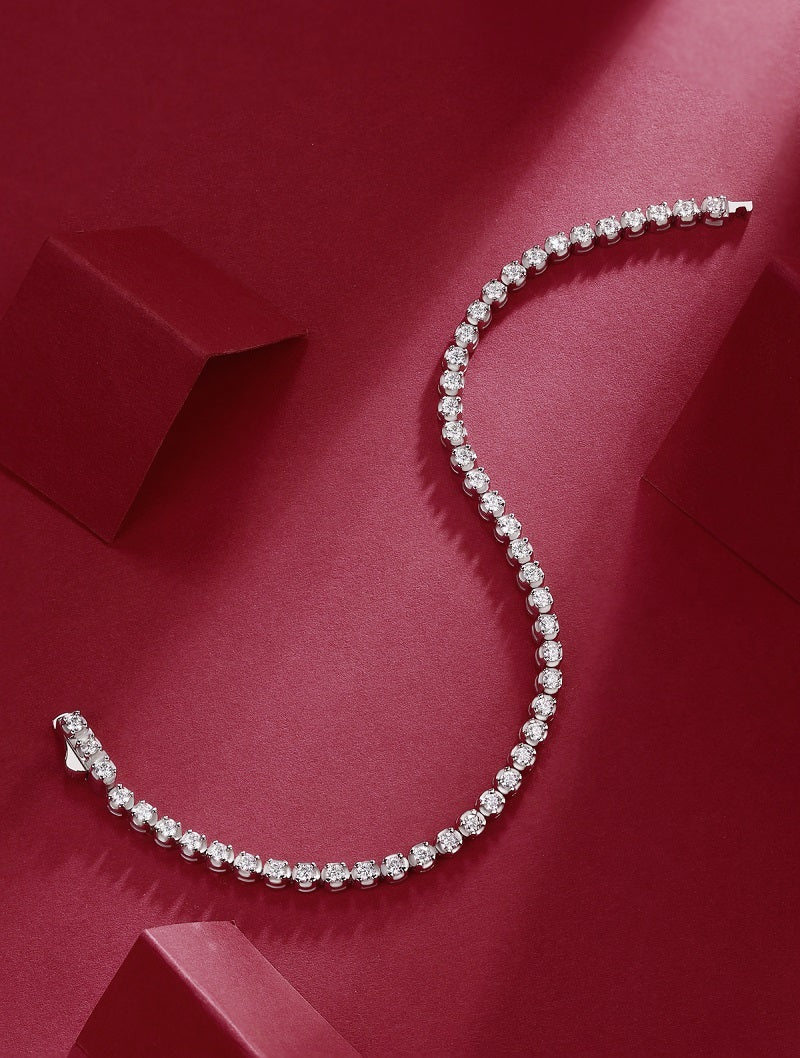Starlight Luxury Fashion Mosan Diamond S925 Silver Bracelet