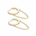 Women Luxury Earrings S925 Sterling Silver Moissanite Diamond Earrings High Quality Tassel Chain Hoop Women Earrings