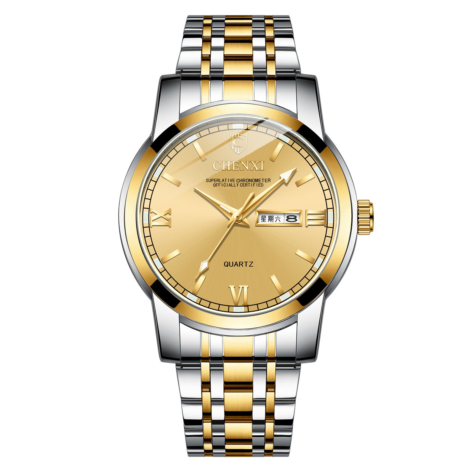 Men's Quartz Watch Top Brand Luxury Business Waterproof Date Clock Full Steel Men Quartz Wrist Watch