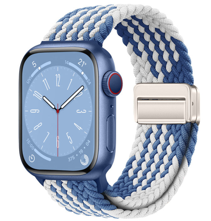 Smart Apple Watch Band Braided Solo Loop Band Magnetic Buckle Band MultiFunction Sports Mode iWatch - Acquisti Online