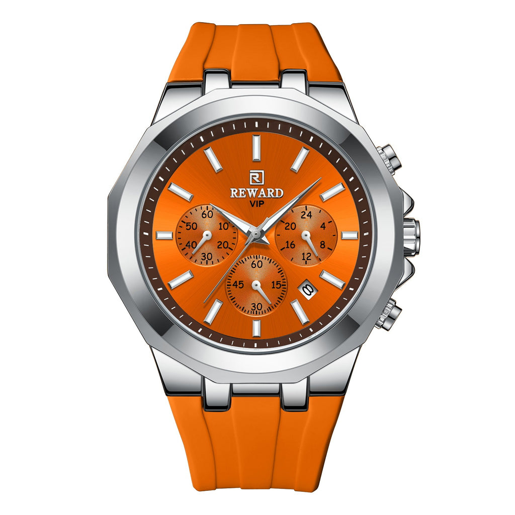 Orologio sportivo da uomo al quarzo con cinturino in silicone