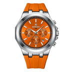 Orologio sportivo da uomo al quarzo con cinturino in silicone