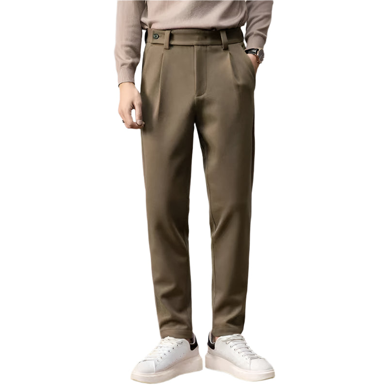 Men's Thick Wool Loose Straight Brushed Men's Casual Pant