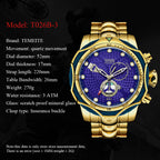 Temeite Brand T026B-3 Luxury Design Man Wristwatch - Acquisti Online