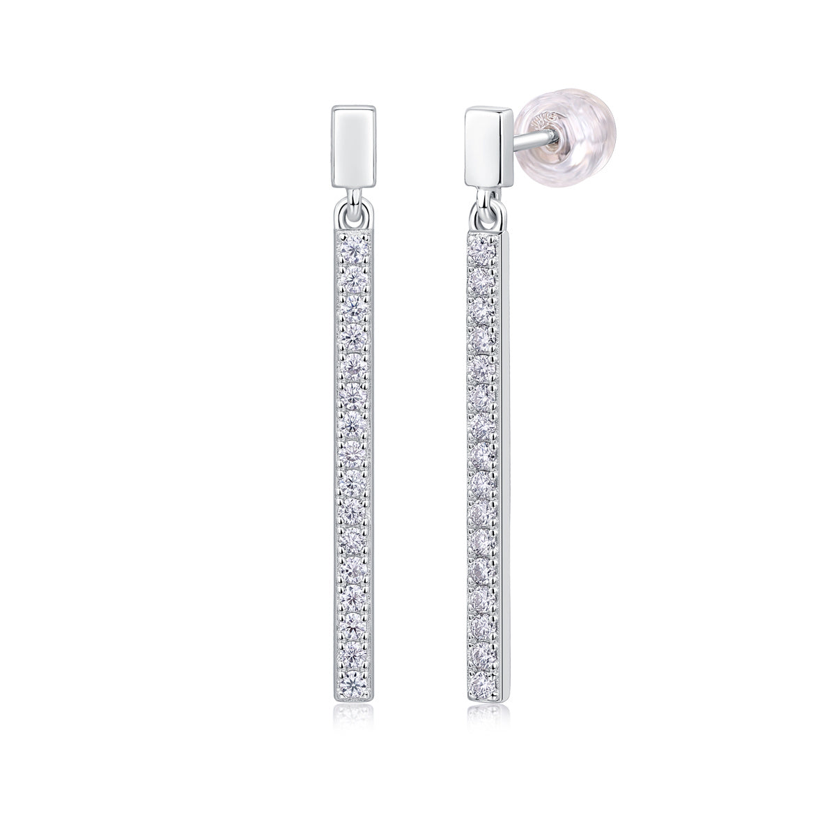 Luxe oorbellen voor dames: Moissanite diamanten oorbellen, 925 sterling zilveren oorbellen, heupoorringen, oorstekers.
