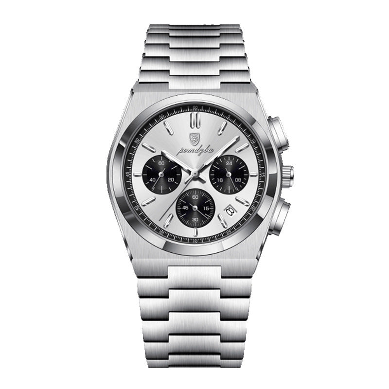 POEDAGAR Men's Luxury Quartz Watch Chronograph Luminous Date Waterproof Men's Watches