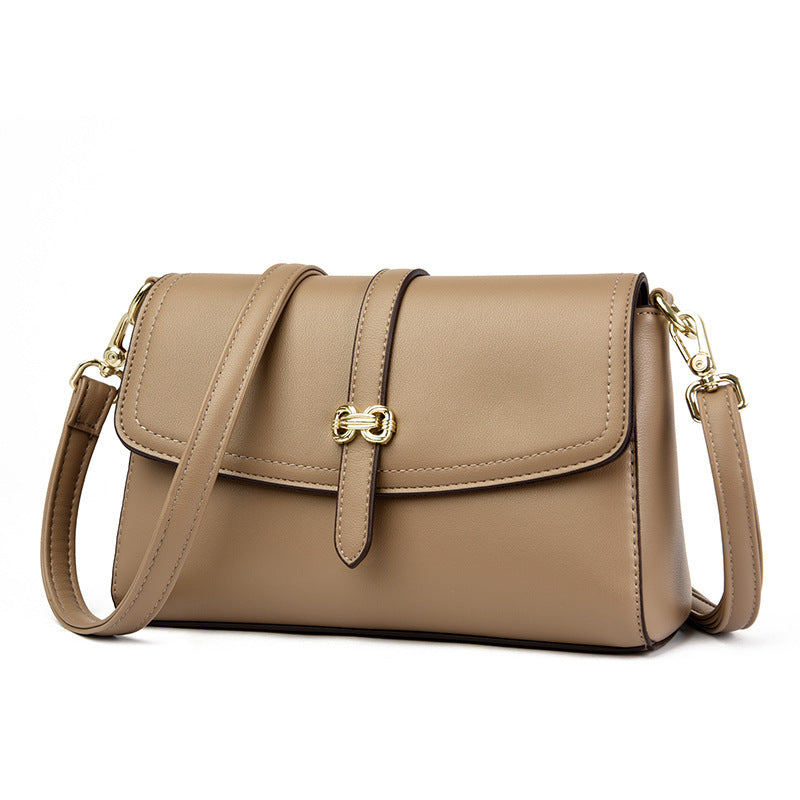 Women's Fashionable One Shoulder Bag Zipper Pocket Original Leather Large Capacity Crossbody Bag Women's Shoulder Bag