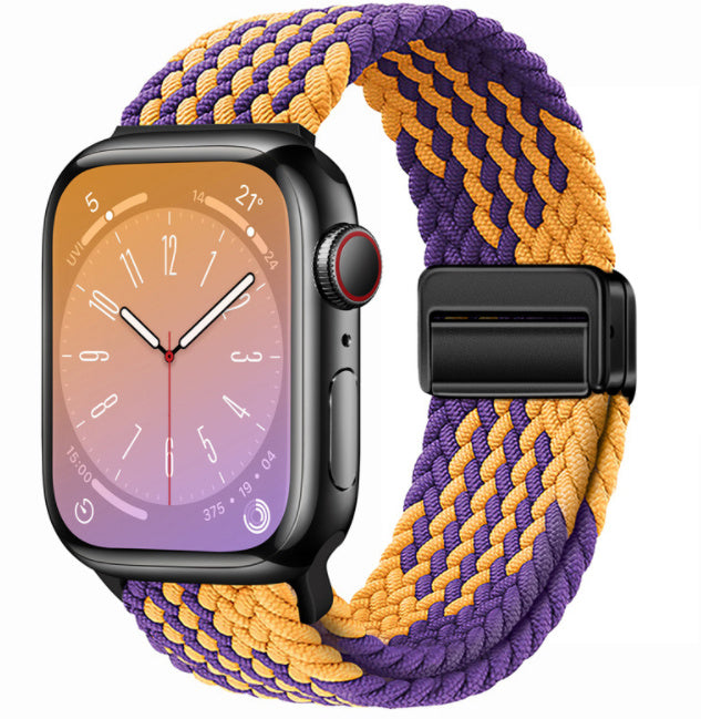 Smart Apple Watch Band Braided Solo Loop Band Magnetic Buckle Band MultiFunction Sports Mode iWatch - Acquisti Online